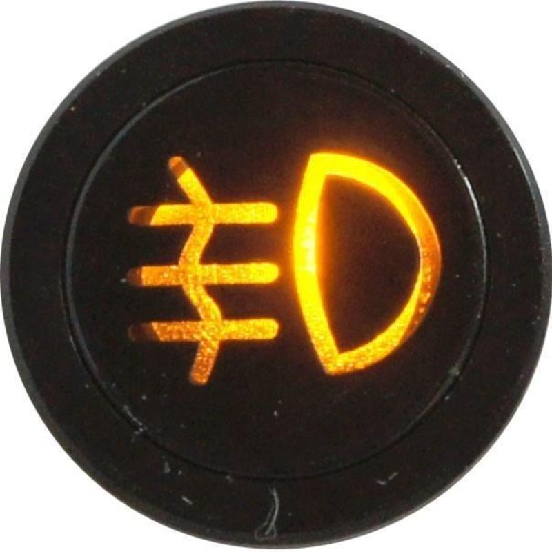 Flush Bezel Black LED Warning Light REAR FOG