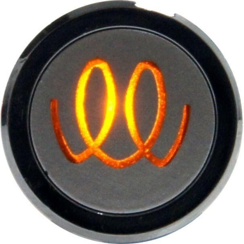 Flush Bezel Chrome LED Warning Light GLOW PLUG