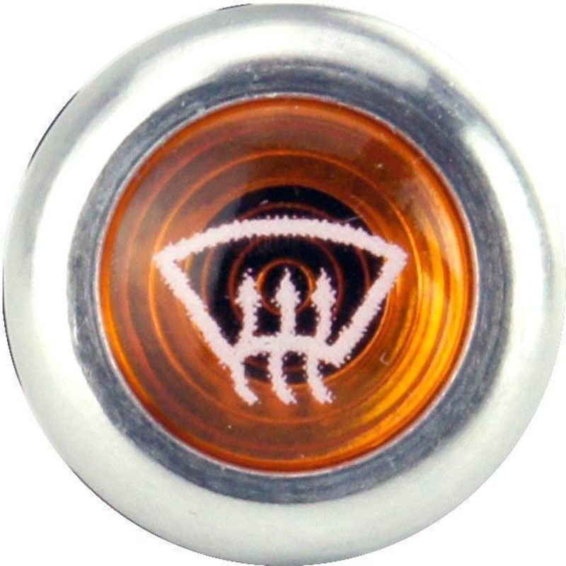 Front Demist Warning Light Large Aluminium Bezel