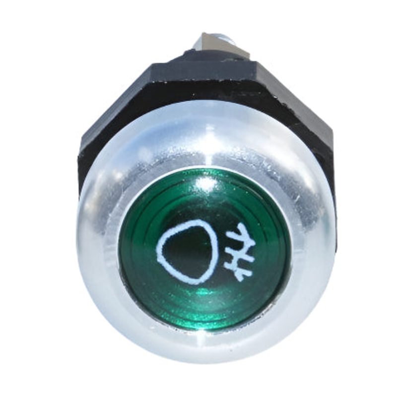 Front Fog Warning Light Large Aluminium Bezel