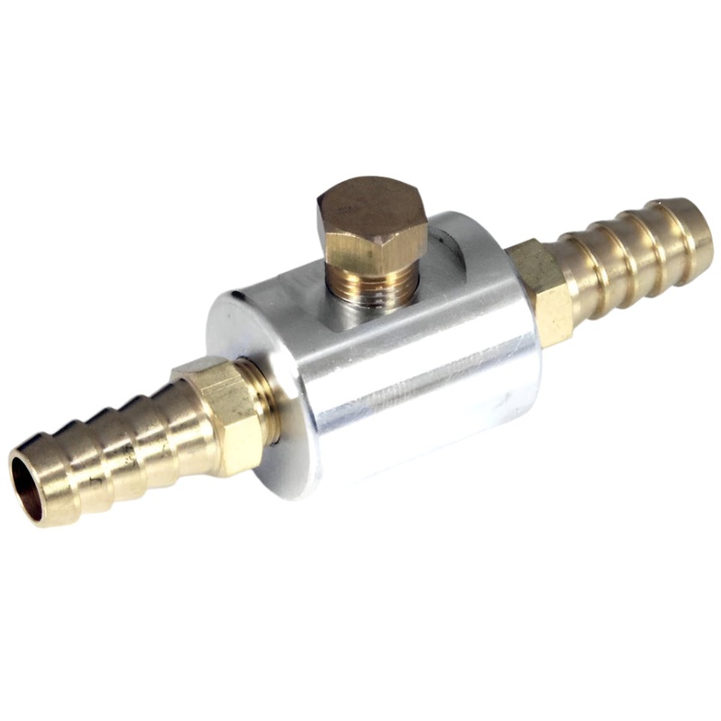 Fuel Pressure Gauge Inline Adapter for 10mm Hose