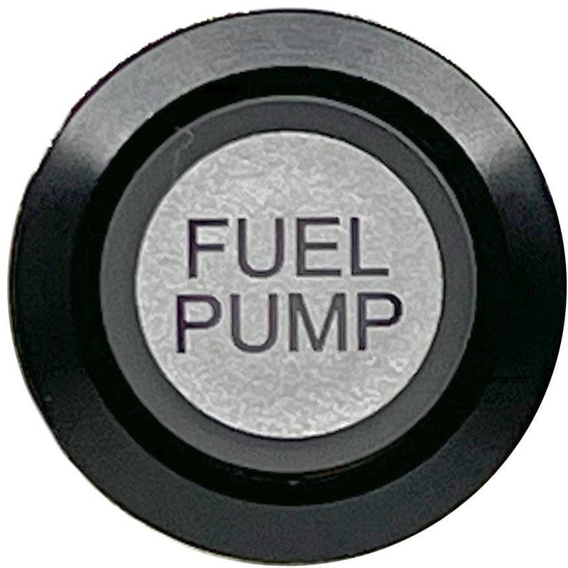 Fuel Pump Momentary Switch Illuminated Black Bezel