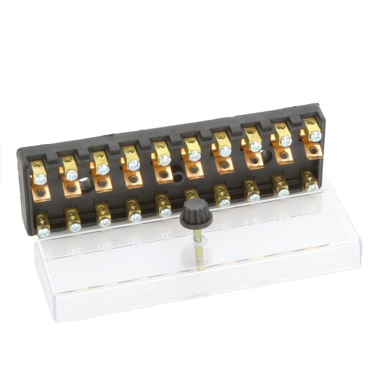 Fuse Panel Continental Screw Terminals 10 Way