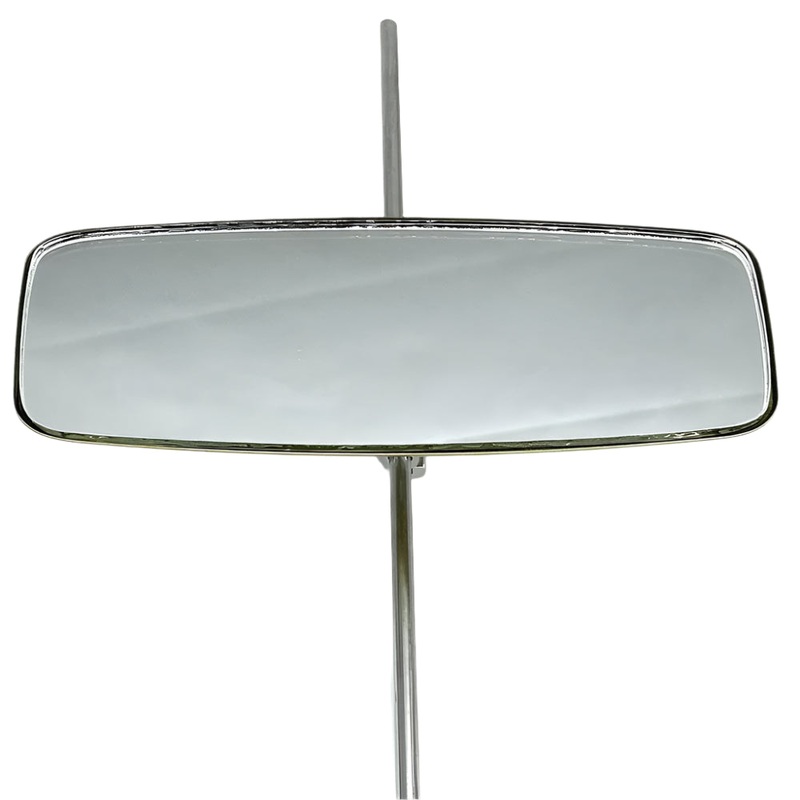 Gold Rod Mounted Sliding Clamp Interior Mirror