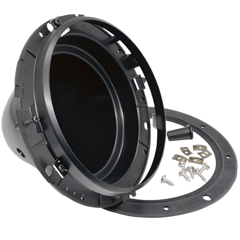 Headlamp Bowl 7" Black Bezel