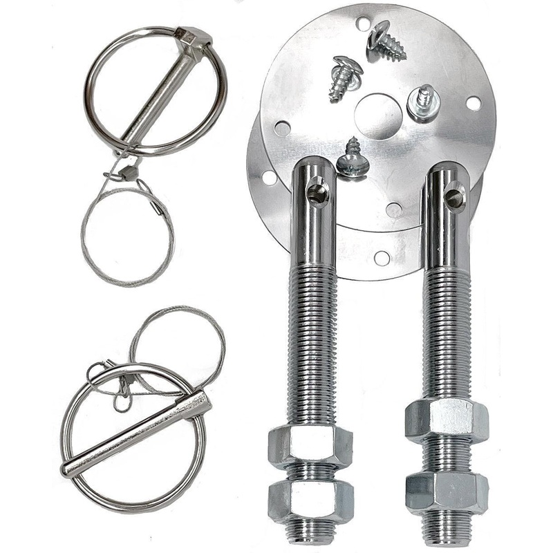 Heavy Duty Bonnet Pin Kit Pair