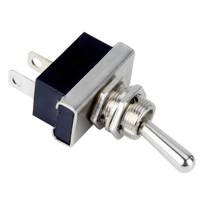 Heavy Duty Chrome Toggle Switch Off-Momentary (Spring Return)