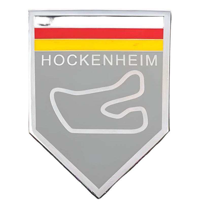 Hockenheim Self Adhesive Chrome and Enamel Badge