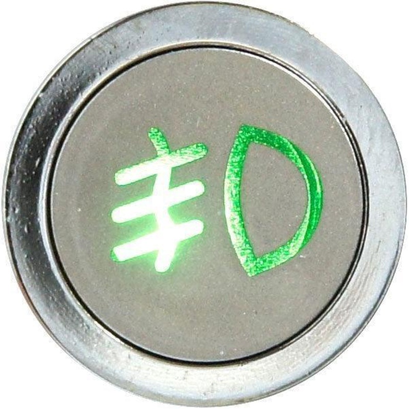 Flush Bezel Chrome LED Warning Front Fog