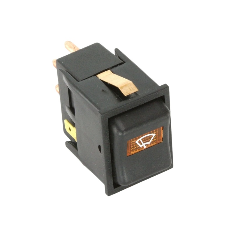 IVA Rocker Switch Amber 2 Speed Wiper