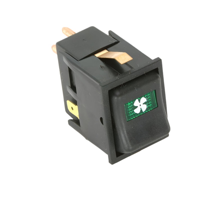 IVA Rocker Switch Fan Green