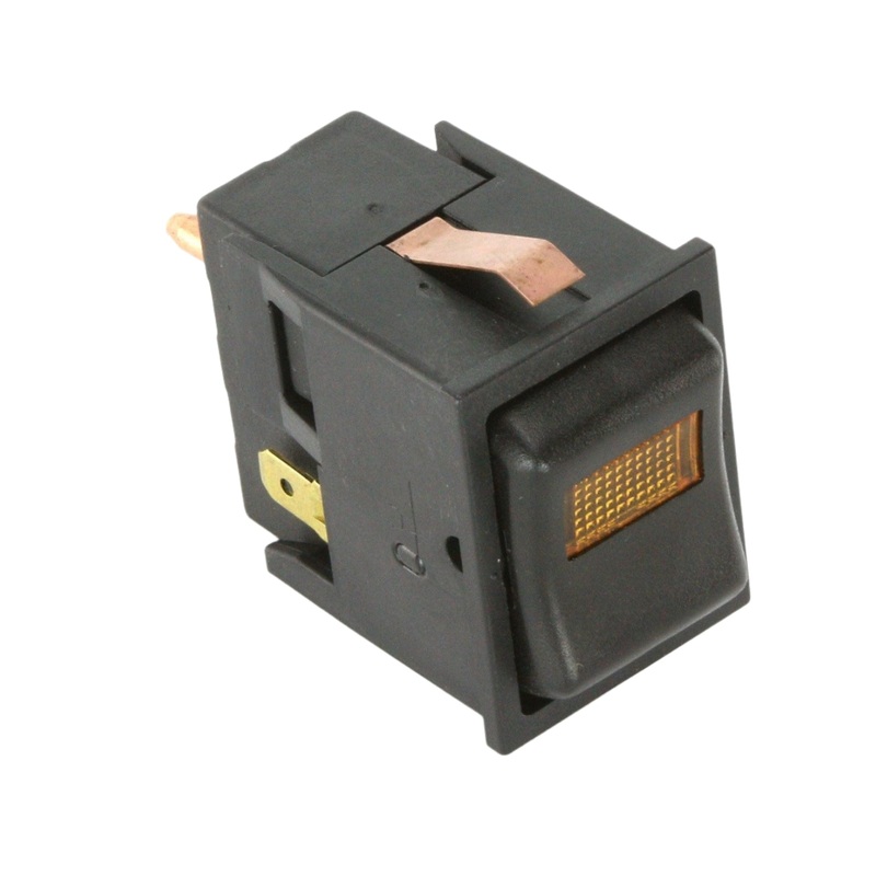 IVA Rocker Switch Plain Amber Lens