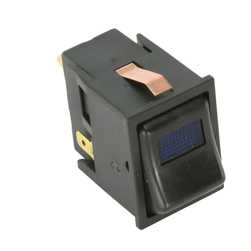 IVA Rocker Switch Plain Blue Lens