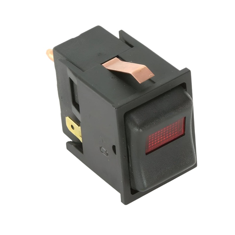 IVA Rocker Switch Plain Red Lens