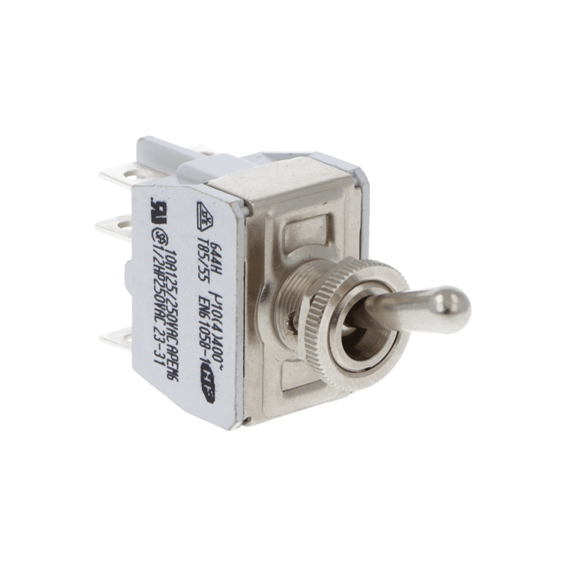 Knurled Ring Toggle Switch Off-On-On 3 Position