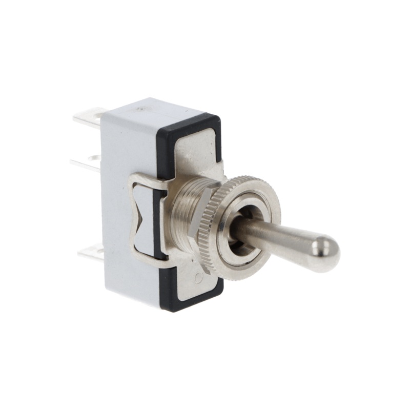 Knurled Ring Toggle Switch On-Off -On  Single Pole