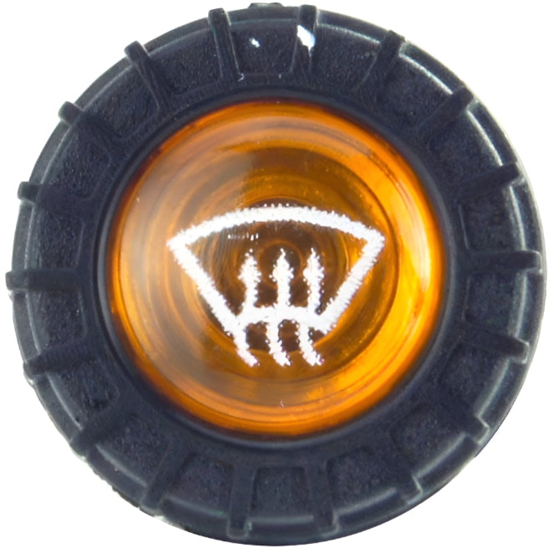 Large Black Warning Light Amber Front Demist