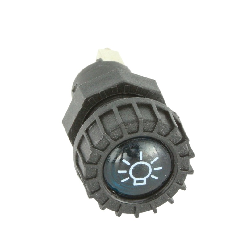 Large Black Warning Light Lamp Blue