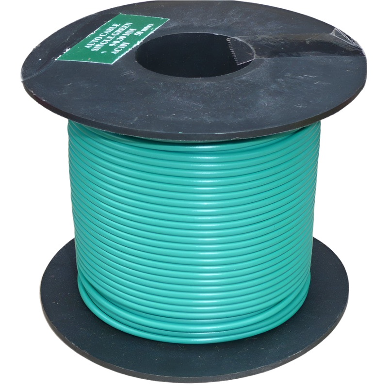 Large Cable Reel 5 Amp Green 50 Metre