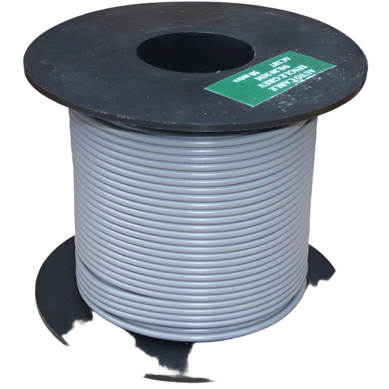 Large Cable Reel 5 Amp Grey 50 Metre