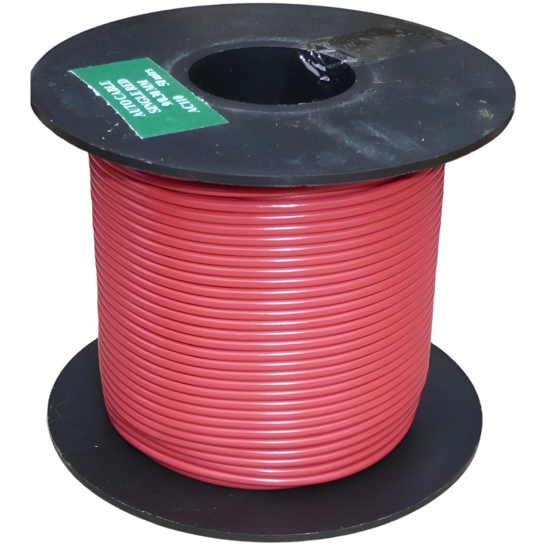 Large Cable Reel 8 Amp Red 50 Metre