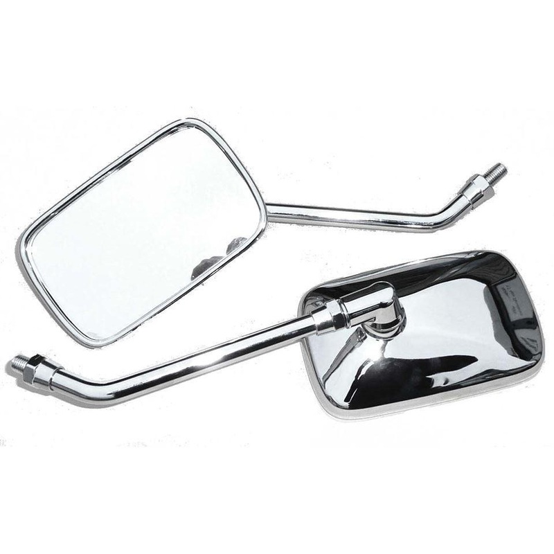 Large Rectangular Chrome Stalk Mirror 300mm