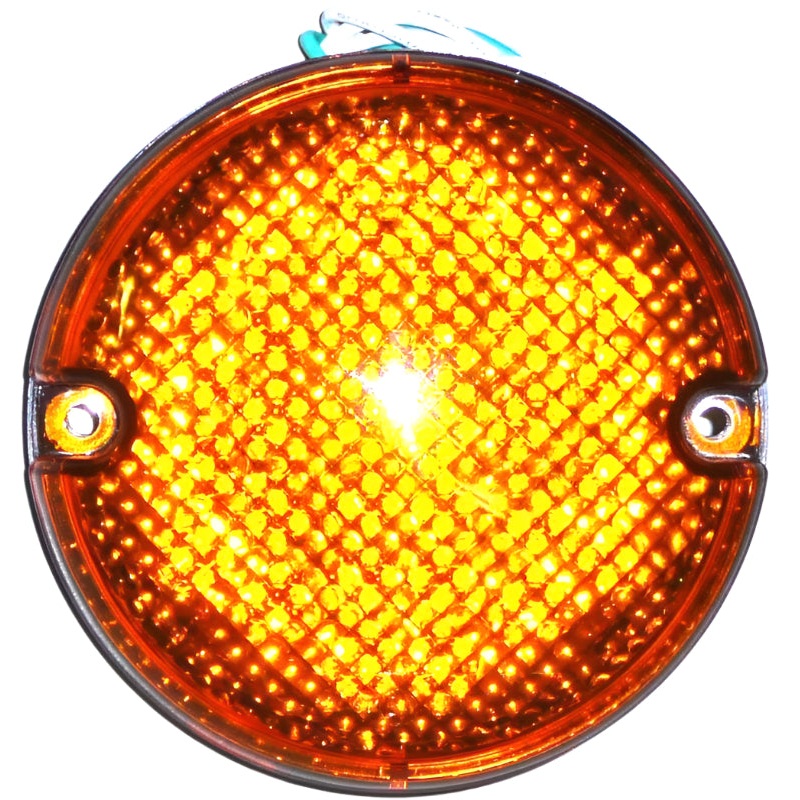 LED 95mm Indicator Amber Lens