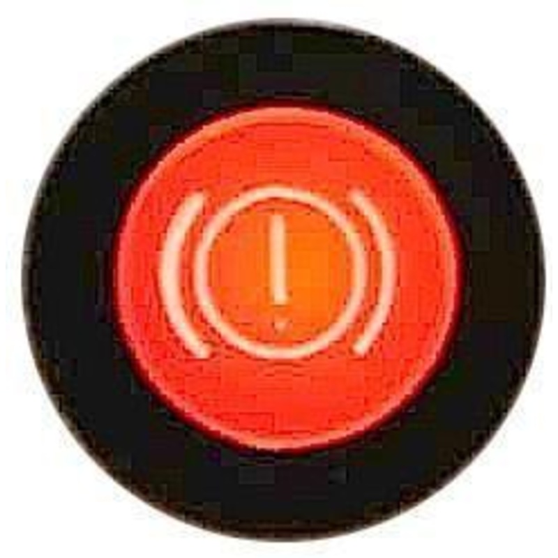 LED Black Bezel Warning Light Brake Warning