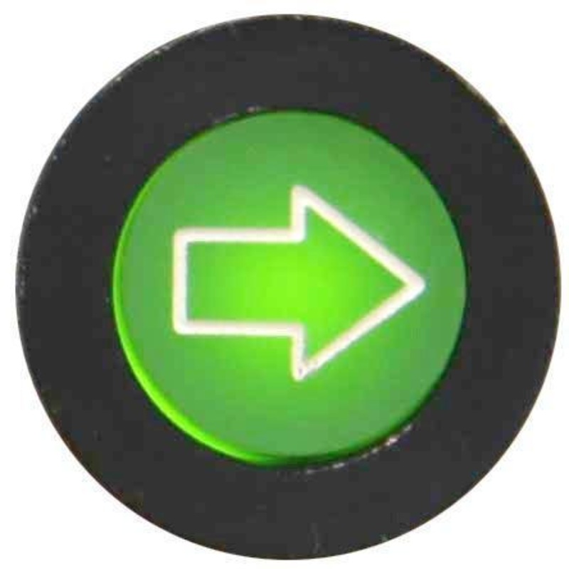 LED Black Bezel Warning Light Indicator Single Arrow