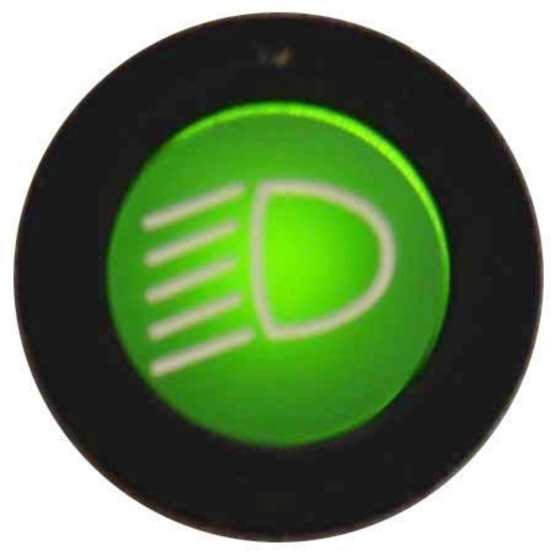 LED Black Bezel Warning Light Lights