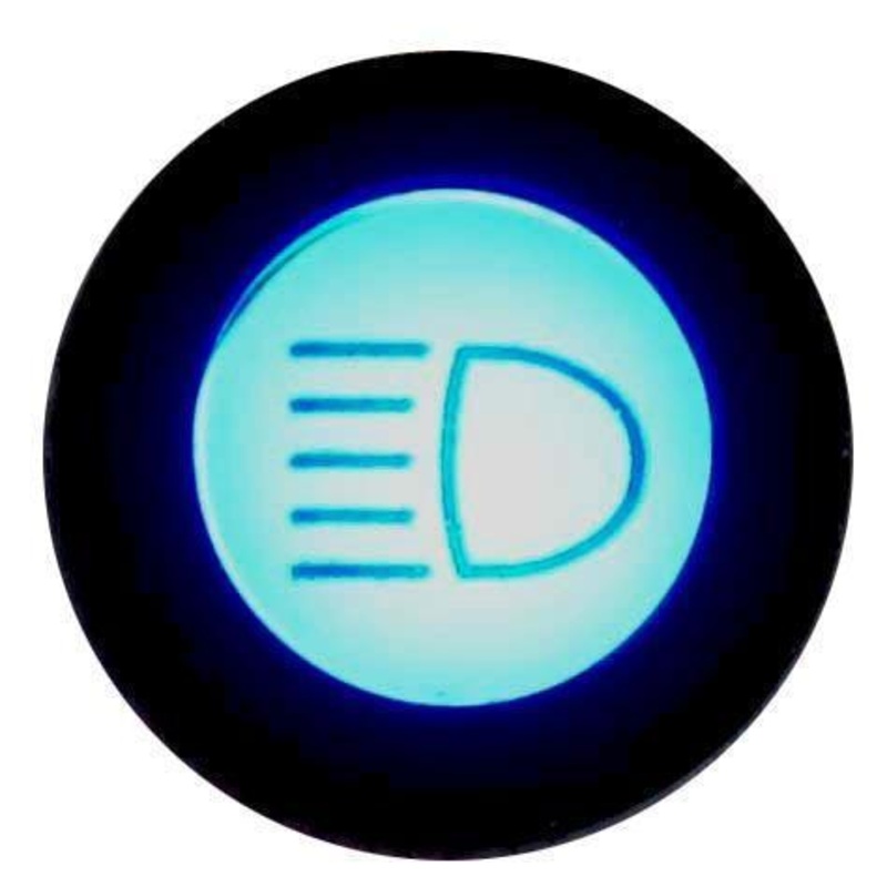 LED Black Bezel Warning Light Main Beam