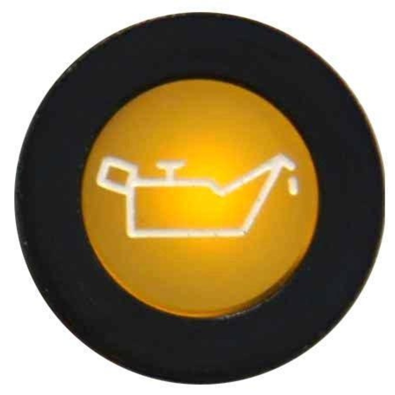LED Black Bezel Warning Light Oil