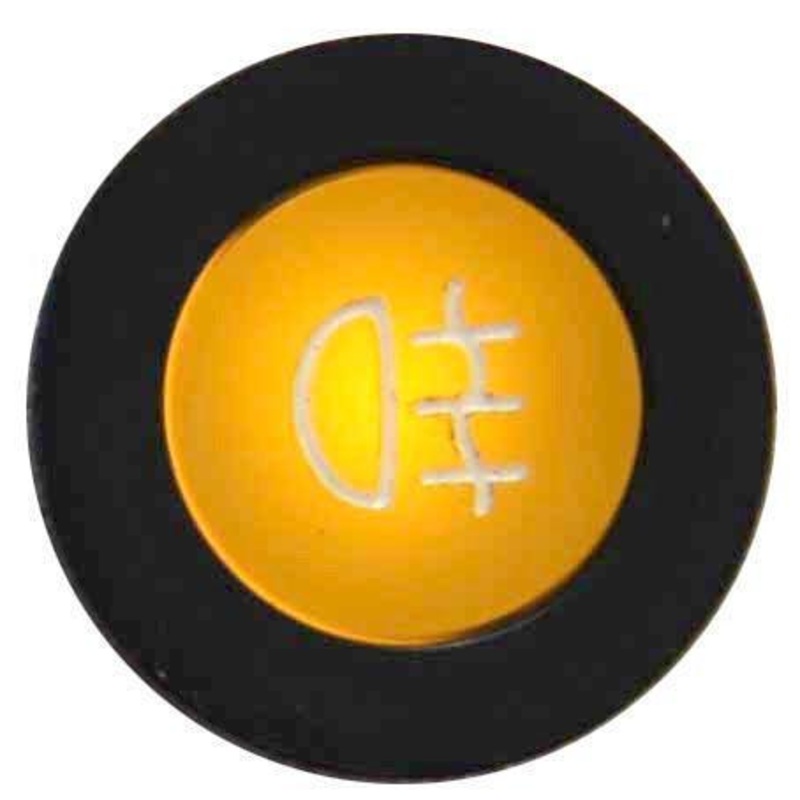 LED Black Bezel Warning Light REAR FOG