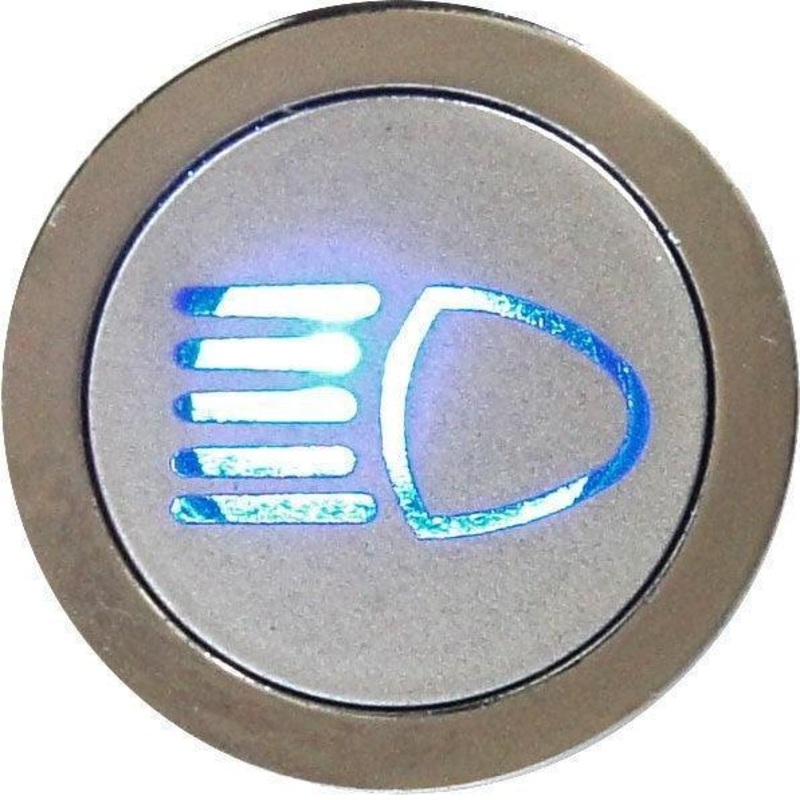 Flush Bezel Chrome LED Warning Light Beam