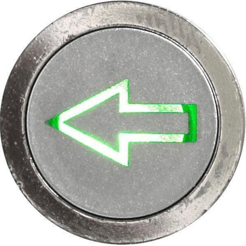 Flush Bezel Chrome LED Warning Light Indicator