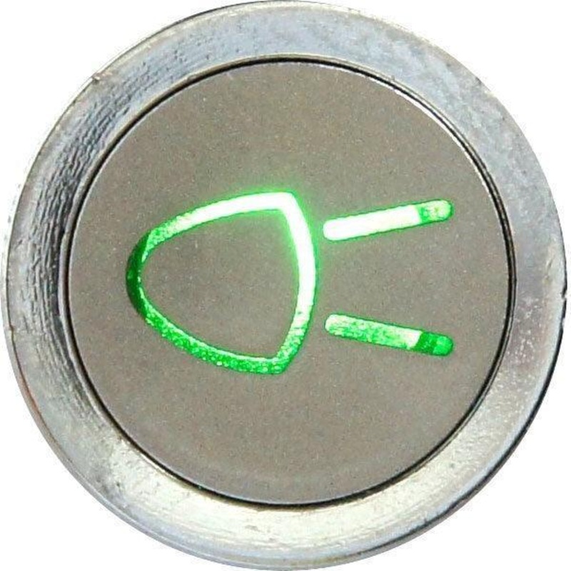 Flush Bezel Chrome LED Warning Light Lights