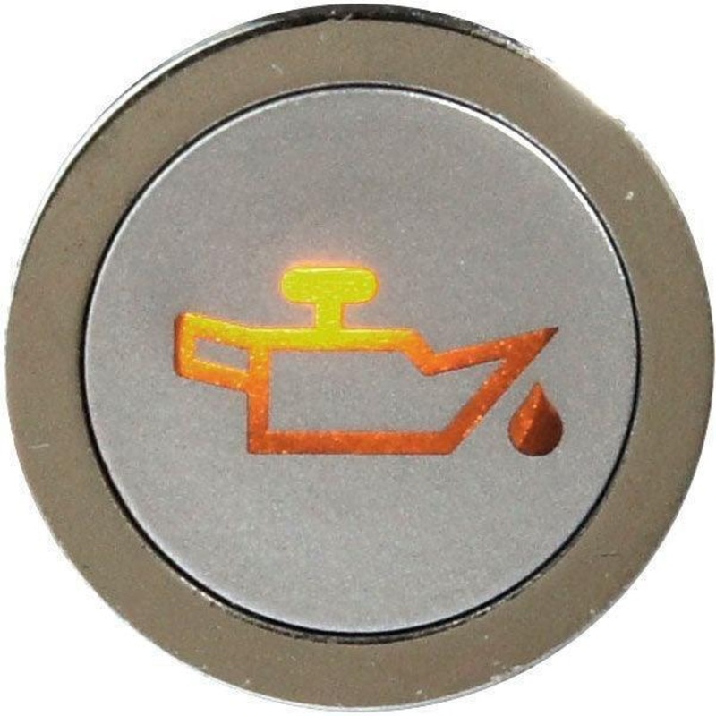Flush Bezel Chrome LED Warning Light Oil