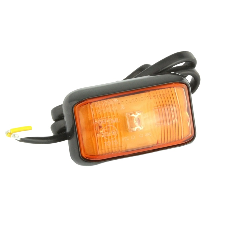 LED Amber Indicator / Side Repeater 'E9' Marked 59mm Pair