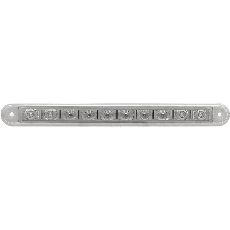 LED Clear Lens Strip Stop/Tail Light 237mm None