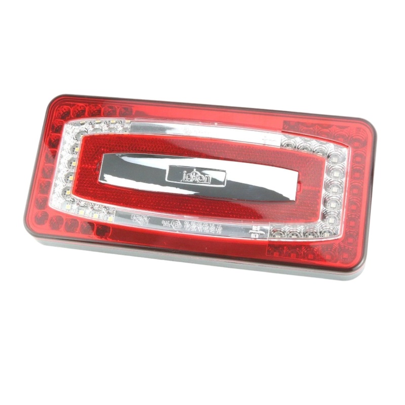 LED Rectangular Rear Light Stop/Tail/Indicator/Rear Fog/Reverse 224mm Pair