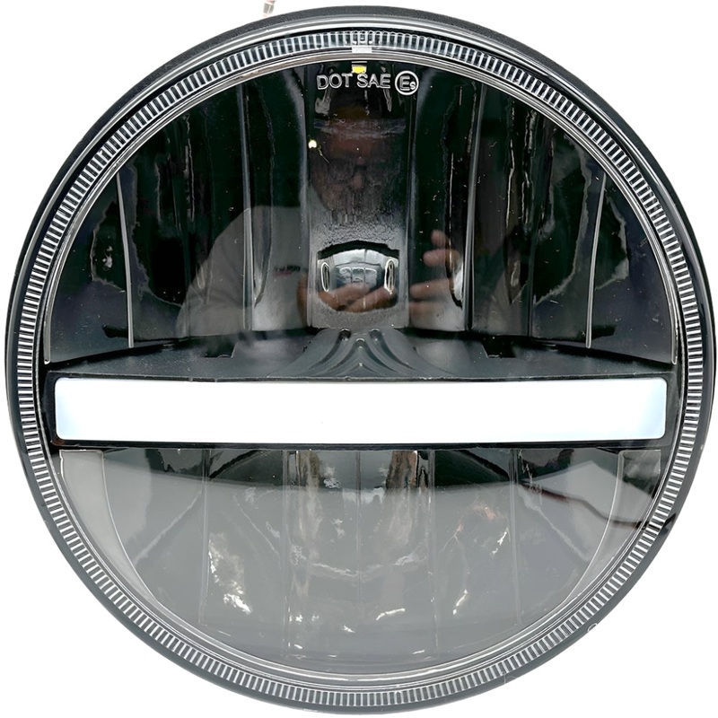 LED Replacement 7" Headlamp With Driving Light and Amber Indicator