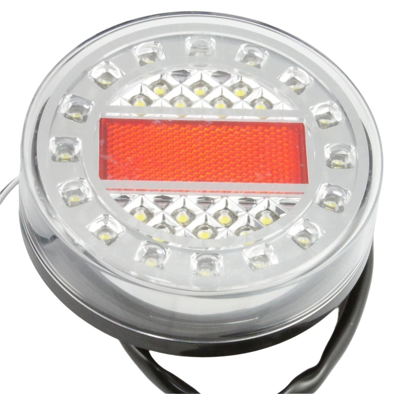 LED Reverse Light With Reflector 125mm