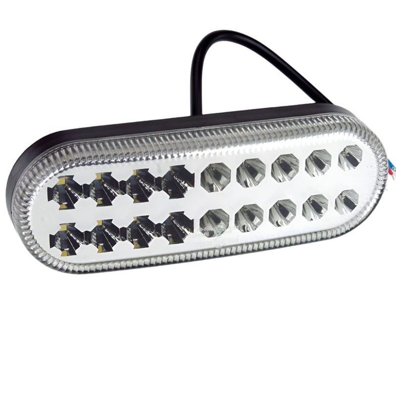 LED  Stop / Tail / Indicator Clear Lens 165mm