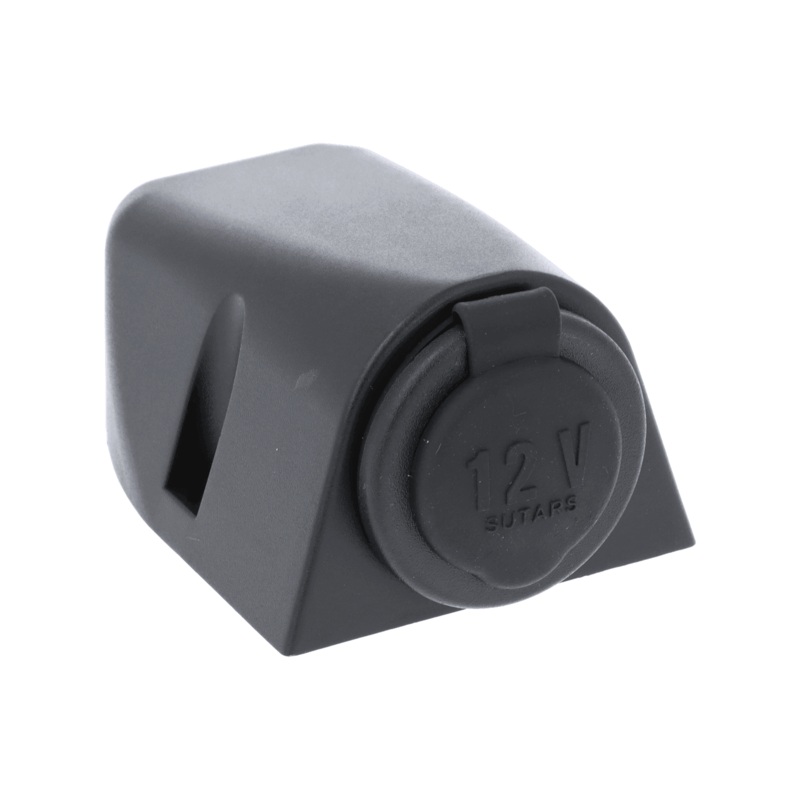 Lighter Power Socket Surface Mount Shrouded Black