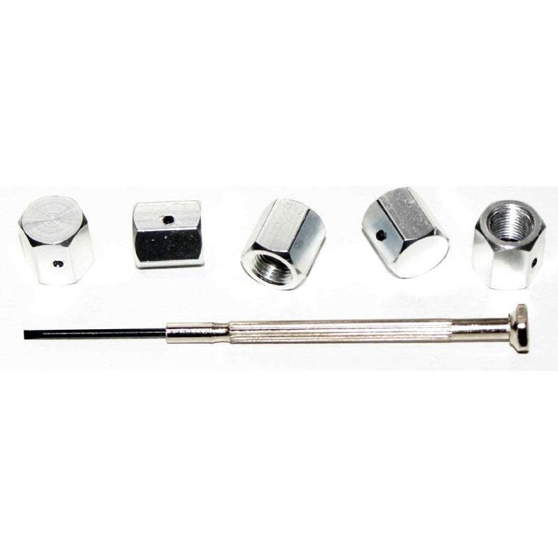Locking Tyre Dust Caps Aluminium