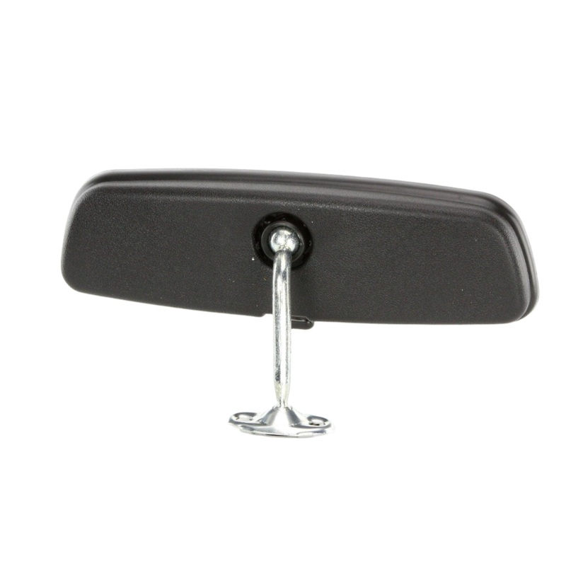 Long Stalk Plastic Interior Dipping Mirror Black 225 x 70mm
