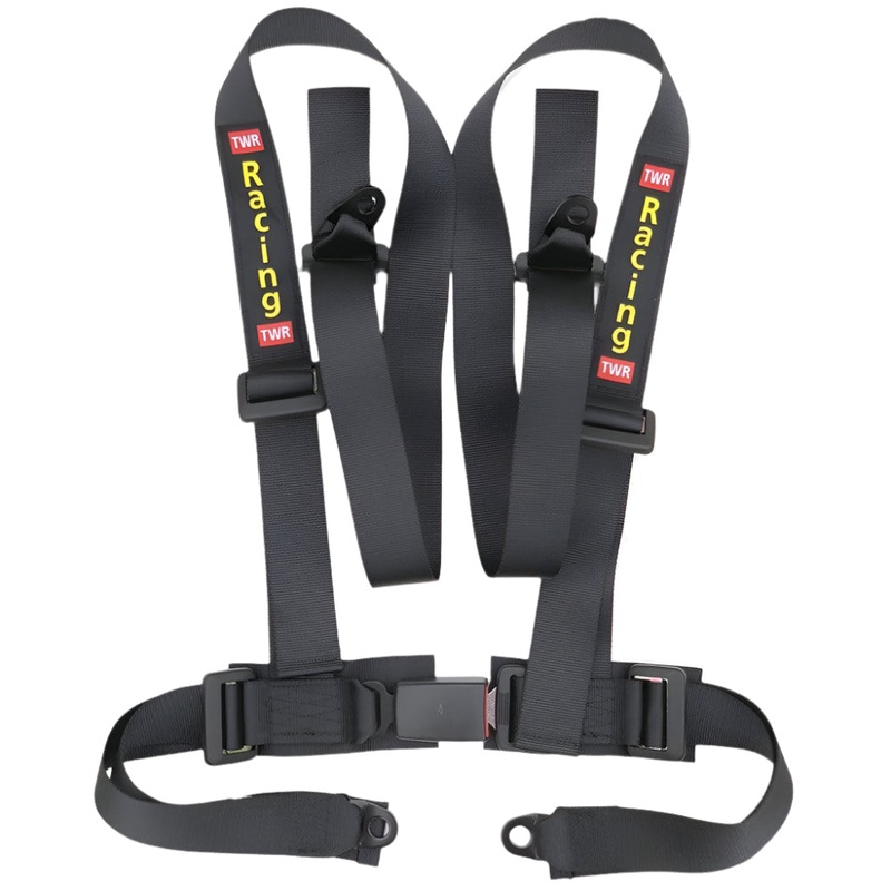 Long TWR 4 Point Harness Black