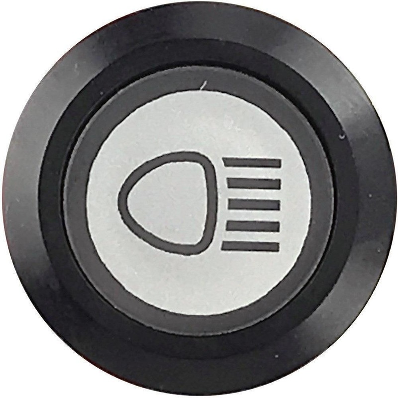 Main Beam Switch Illuminated Black Bezel