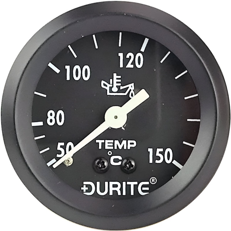 Mechanical Oil Temperature Gauge 57mm Black