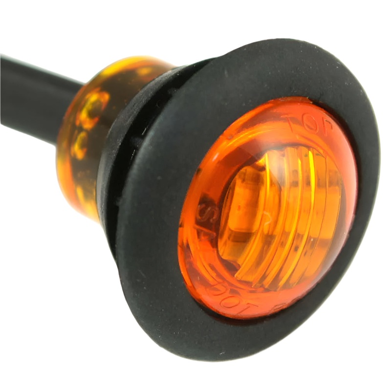 Micro 28mm Round Push in LED Side Repeaters PAIR